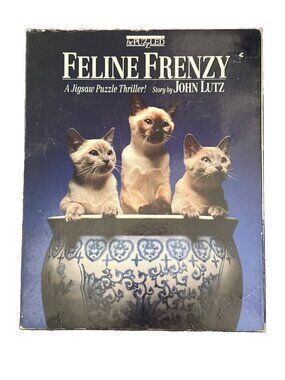 Feline Frenzy Murder Mystery Jigsaw Puzzle Thriller John Lutz Be Puzzled NEW